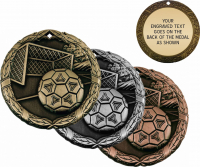 2" Soccer-2 Medallion