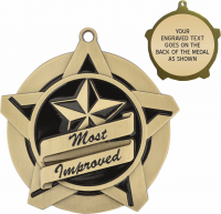 2-1/4" Most Improved Super Star Medallion