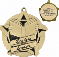 2-1/4" Reading Leader Super Star Medallion