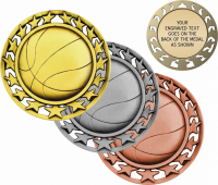 2-1/2" Basketball Star Medallion