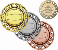 2-1/2" Volleyball Star Medallion