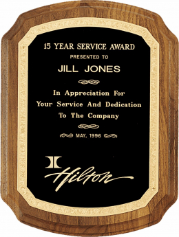 American Walnut Plaque with Florentine Border - P1397-9