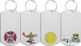 Dog Tag Key Rings