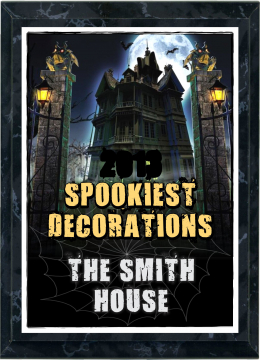 Black Marble Spooky Plaque - BK46-68SPK