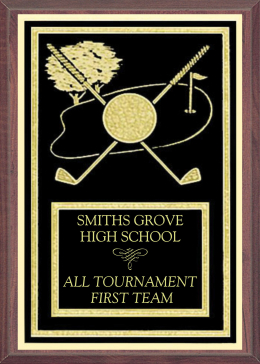 Golfing Plaque