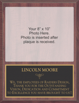 11-1/2" x 15" Photo Plaque