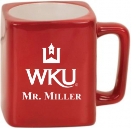 WKU Square Laserable Ceramic Mug