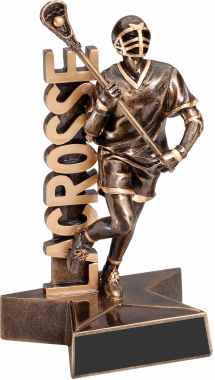 6-1/2" Lacrosse Male Superstar Billboard Resin