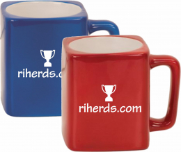 Square Laserable Ceramic Mug with Logo