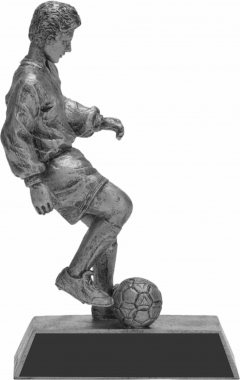 Soccer Male Pewter Resin