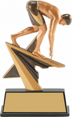 Star Power Male Swimmer Resin