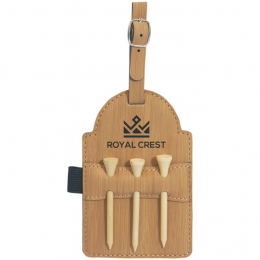 Bamboo Golf Bag Tag