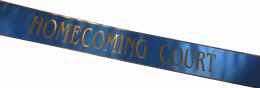 Homecoming Court Blue Sash