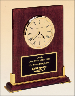 Rosewood Piano-Finish Desktop Clock