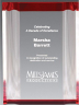 Red Channel Acrylic Award - MMR-AR