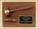 9" x 12" Gavel Plaque - PG2786