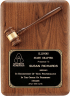 American Walnut Gavel Plaque - PG1687