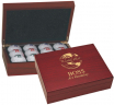 Rosewood Finish Golf Ball Box - GLF02